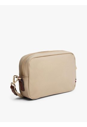 Bolso Beige Cruzado De Tejido Técnico Tommy Hilfiger