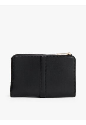 Billetera Negra Plegable Con Monograma TH Tommy Hilfiger