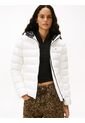 Chaqueta Blanca Acolchada De Plumón Con Capota Tommy Jeans de Tommy Hilfiger