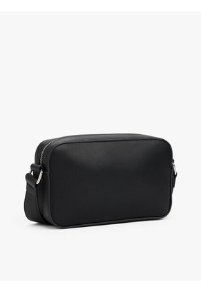 Bolso Negro Cruzado Con Insignia Del Logo Tommy Hilfiger