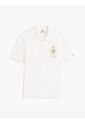Polo Blanco De Corte Regular Con Escudo Bordado Tommy Hilfiger de Tommy Hilfiger