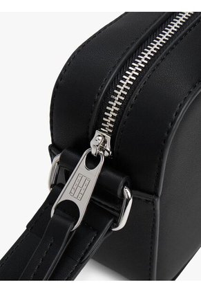 Bolso Negro Cruzado Con Insignia Del Logo Tommy Hilfiger