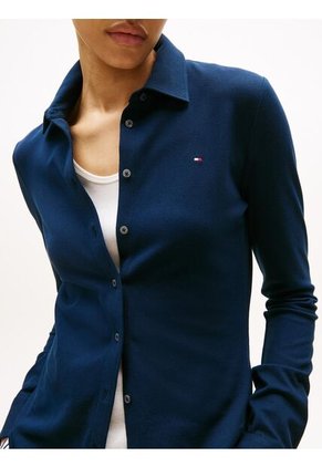 Camisa Multicolor De Piqué 1985 De Corte Slim Tommy Hilfiger