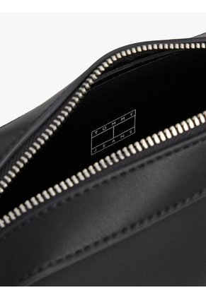 Bolso Negro Cruzado Con Insignia Del Logo Tommy Hilfiger