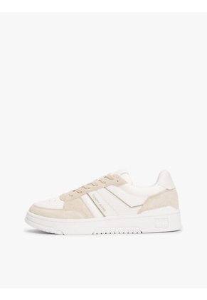 Tenis Beige De Mezcla De Ante Y Suela Cupsole Tommy Hilfiger