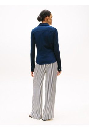 Camisa Multicolor De Piqué 1985 De Corte Slim Tommy Hilfiger