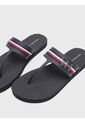 Sandalias Negro De Playa Con Rayas Globales Y Detalles De Herraje Tommy Hilfiger de Tommy Hilfiger