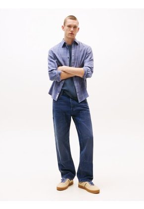 Tenis Beige The Greenwich De Texturas Mixtas Tommy Hilfiger