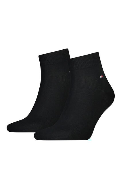 Pack Negro De Dos Pares De Medias Tobilleras Tommy Hilfiger