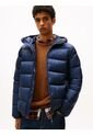 Chaqueta Azul Acolchada Con Capota Y Logo Tonal Tommy Jeans de Tommy Hilfiger