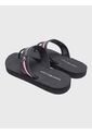 Sandalias Negro De Playa Con Rayas Globales Y Detalles De Herraje Tommy Hilfiger de Tommy Hilfiger