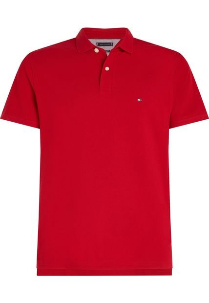 Polo Rojo 1985 De Corte Regular Tommy Hilfiger