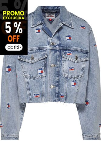 Chaqueta Vaquera De Algodón Reciclado Mujer Azul Tommy Jeans Tommy Hilfiger