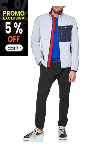 Chaqueta Con Capucha Softshell Hombre Blanco Tommy Hilfiger Hombre Blanco Tommy Hilfiger Tommy Hilfiger