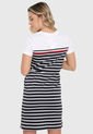 Vestido Blanco-Azul Tommy Hilfiger de Tommy Hilfiger