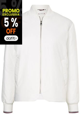 Chaqueta Blanca Cazadora Para Mujer Tommy Hilfiger Tommy Hilfiger