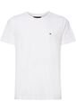 Camiseta Manga Corta Blanco Slim Fit Esencial de Tommy Hilfiger
