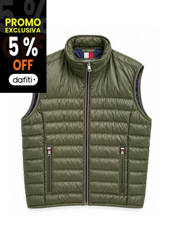 Chaleco Verde Sin Mangas Con Detalles Distintivos Tommy Hilfiger Tommy Hilfiger