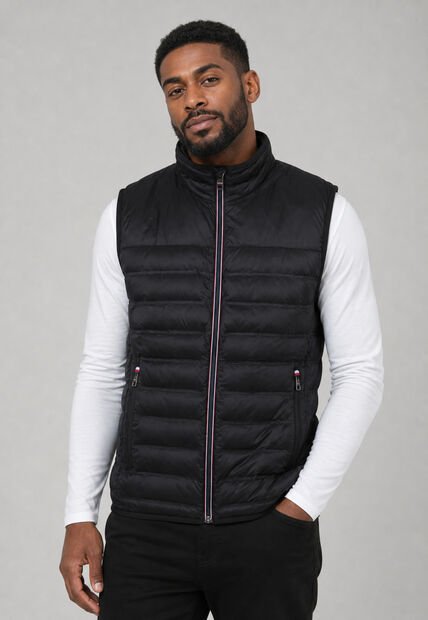 Chaleco Acolchado TOMMY HILFIGER Negro
