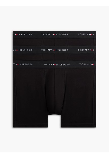 Pack Negro De 3 Boxer Brief Con Logo Tommy Hilfiger