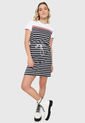 Vestido Blanco-Azul Tommy Hilfiger de Tommy Hilfiger