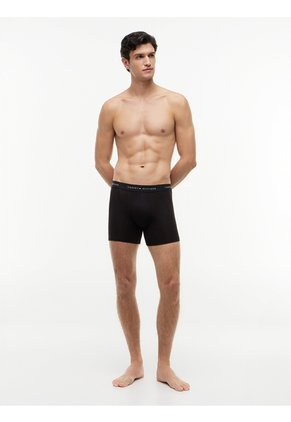 Pack Negro De 3 Boxer Brief Con Logo Tommy Hilfiger