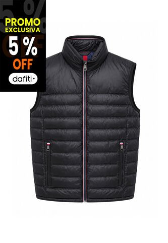 Chaleco Negro Sin Mangas Con Detalles Distintivos Tommy Hilfiger Tommy Hilfiger