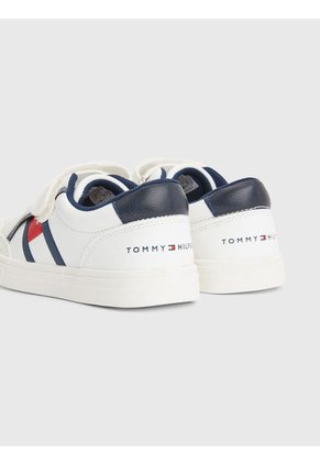 Tenis De Niño Cupsole Con Velcro Y Elástico Niño Blanco Tommy Hilfiger