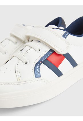 Tenis De Niño Cupsole Con Velcro Y Elástico Niño Blanco Tommy Hilfiger