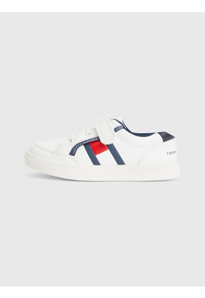 Tenis De Niño Cupsole Con Velcro Y Elástico Niño Blanco Tommy Hilfiger