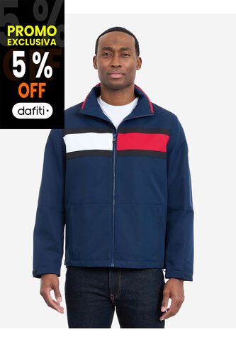 Chaqueta Azul Glenville Hipster Con Diseño Color Block Tommy Hilfiger Tommy Hilfiger