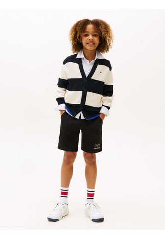 Bermudas Negro Con Logo Gráfico Tommy Hilfiger Tommy Hilfiger