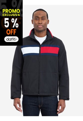 Chaqueta Negra Glenville Hipster Con Diseño Color Block Tommy Hilfiger Tommy Hilfiger