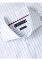 Camisa Blanca De Rayas En Tejido Royal Oxford Elástico Con Cuello Flex Tommy Hilfiger de Tommy Hilfiger