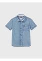 Camisa Celeste Denim - Adaptive Para Niño Tommy Hilfiger de Tommy Hilfiger
