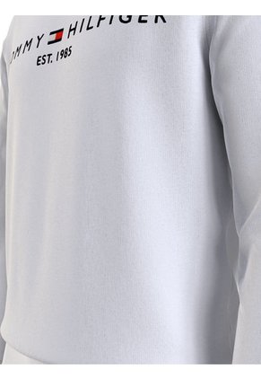 Saco Blanco De Cuello Redondo Con Logo Gráfico Tommy Hilfiger