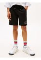 Bermudas Negro Con Logo Gráfico Tommy Hilfiger de Tommy Hilfiger