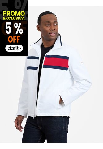 Chaqueta Blanca Glenville Hipster Con Diseño Color Block Tommy Hilfiger Tommy Hilfiger