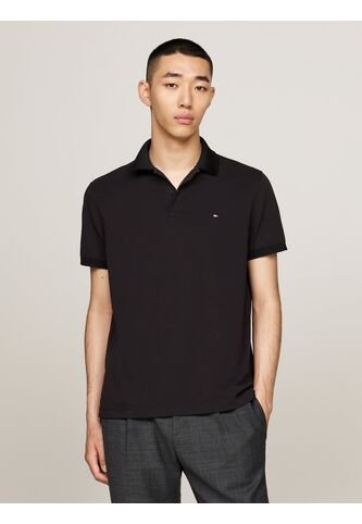 Polo Negro TH Flex De Corte Regular Tommy Hilfiger Tommy Hilfiger