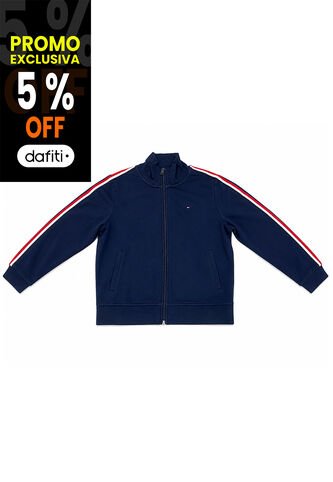 Saco Azul Oscuro Con Diseño Global StripeTommy Hilfiger Tommy Hilfiger