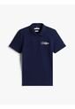 Polo Azul Slim De Piqué Con Logo Bordado Tommy Hilfiger de Tommy Hilfiger