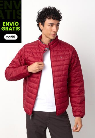 Chaqueta Acolchada TOMMY HILFIGER Borgoña Tommy Hilfiger