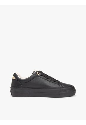 Tenis Negro Con Plataforma Tommy Hilfiger