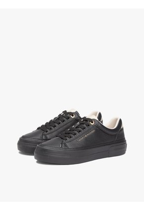 Tenis Negro Con Plataforma Tommy Hilfiger