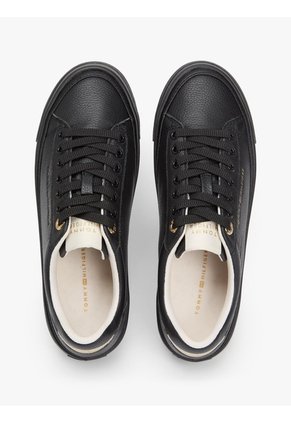 Tenis Negro Con Plataforma Tommy Hilfiger