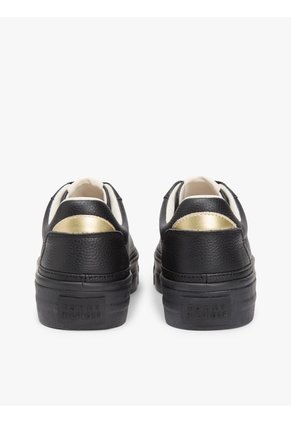 Tenis Negro Con Plataforma Tommy Hilfiger