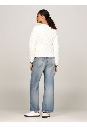 Chaqueta Blanca Acolchada Plegable Con Relleno Tommy Hilfiger