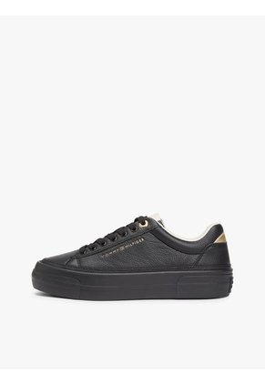 Tenis Negro Con Plataforma Tommy Hilfiger