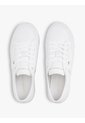 Tenis Blanco De Cuero Granulada Con Plataforma Y Logo Tommy Hilfiger de Tommy Hilfiger