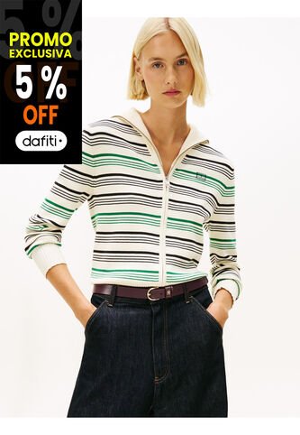 Saco Multicolor Con Logo Bordado Tommy Hilfiger Tommy Hilfiger